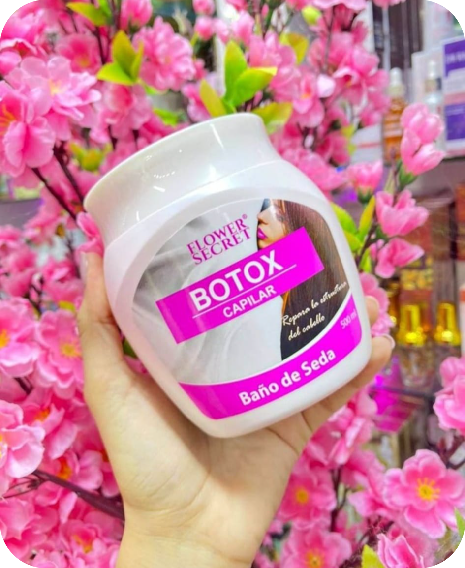 NUEVO BOTOX CAPILAR FLOWER SECRET 500ML (BAÑO DE SEDA)